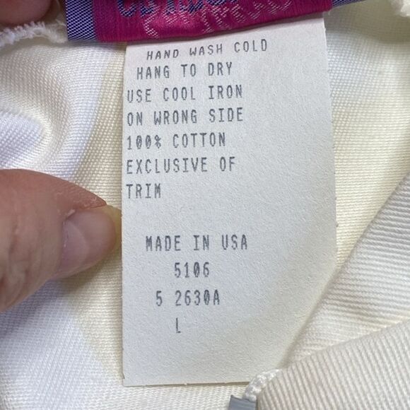 Vintage Southern Stitches & More Cotton Hummingbird Embroidered Jacket Lined L - Picture 9 of 14